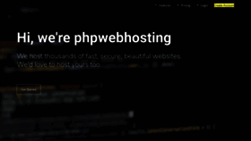 What Phpwebhosting.com website looked like in 2021 (3 years ago)