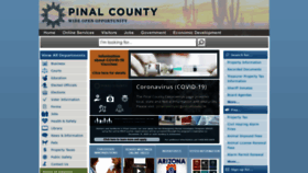 What Pinalcountyaz.gov website looked like in 2021 (3 years ago)