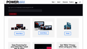 What Powermax.com website looked like in 2021 (3 years ago)
