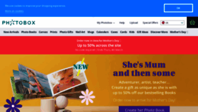 What Photobox.com website looked like in 2021 (3 years ago)