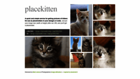 What Placekitten.com website looked like in 2021 (3 years ago)