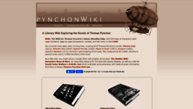 What Pynchonwiki.com website looked like in 2021 (3 years ago)