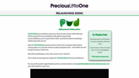 What Preciouslittleone.com website looked like in 2021 (3 years ago)