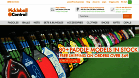 What Pickleballcentral.com website looked like in 2021 (3 years ago)