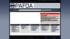 What Pafoa.org website looked like in 2021 (3 years ago)