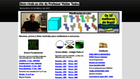 What Professorwaltertadeu.mat.br website looked like in 2021 (3 years ago)
