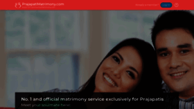 What Prajapatimatrimony.com website looked like in 2021 (3 years ago)
