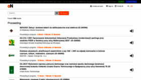What Platformazakupowa.pl website looked like in 2021 (3 years ago)