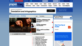 What Paperblog.fr website looked like in 2021 (3 years ago)