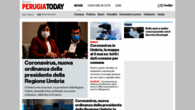 What Perugiatoday.it website looked like in 2021 (3 years ago)