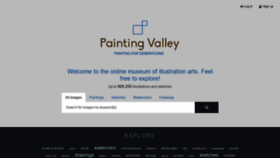 What Paintingvalley.com website looked like in 2021 (3 years ago)