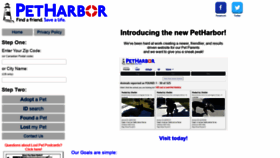 What Petharbor.com website looked like in 2021 (3 years ago)