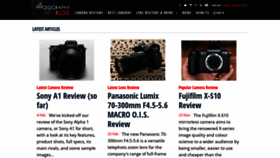 What Photographyblog.com website looked like in 2021 (3 years ago)