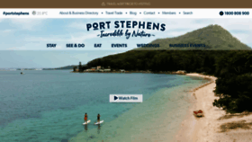 What Portstephens.org.au website looked like in 2021 (3 years ago)