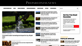 What Preparedness.news website looked like in 2021 (3 years ago)