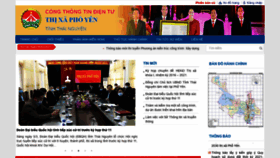 What Phoyen.thainguyen.gov.vn website looked like in 2021 (3 years ago)