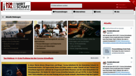 What Portalderwirtschaft.de website looked like in 2021 (3 years ago)
