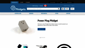 What Phidgets.com website looked like in 2021 (3 years ago)