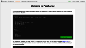 What Perchance.org website looked like in 2021 (4 years ago)