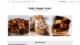 What Prettysimplesweet.com website looked like in 2021 (3 years ago)