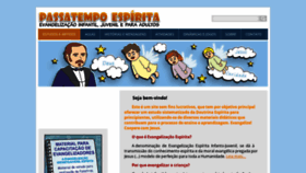 What Passatempoespirita.com.br website looked like in 2021 (3 years ago)