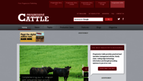 What Progressivecattle.com website looked like in 2021 (3 years ago)