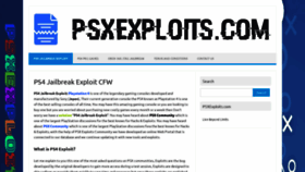 What Psxexploits.com website looked like in 2021 (3 years ago)