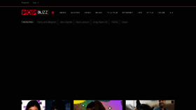 What Popbuzz.com website looked like in 2021 (3 years ago)