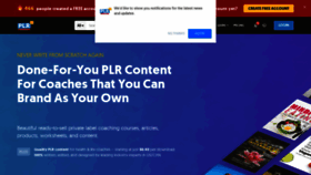 What Plr.me website looked like in 2021 (3 years ago)