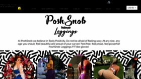 What Poshsnob.com website looked like in 2021 (3 years ago)