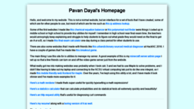 What Pavandayal.com website looked like in 2021 (3 years ago)