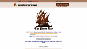 What Pirateproxy.space website looked like in 2021 (3 years ago)