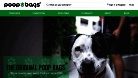 What Poopbags.com website looked like in 2021 (3 years ago)