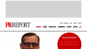 What Prreport.de website looked like in 2021 (3 years ago)