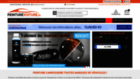What Peinturevoiture.fr website looked like in 2021 (3 years ago)