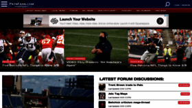 What Patsfans.com website looked like in 2021 (3 years ago)