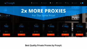 What Proxyti.com website looked like in 2021 (4 years ago)