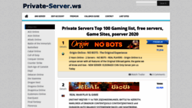 What Private-server.ws website looked like in 2021 (3 years ago)