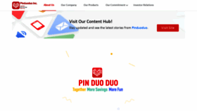 What Pinduoduo.com website looked like in 2021 (3 years ago)