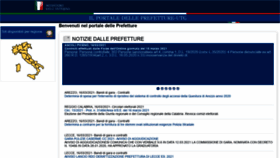 What Prefettura.it website looked like in 2021 (3 years ago)