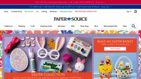 What Papersource.com website looked like in 2021 (3 years ago)