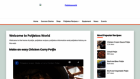 What Potjiekosworld.com website looked like in 2021 (3 years ago)
