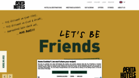 What Pentahotels.com website looked like in 2021 (3 years ago)