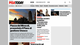 What Pisatoday.it website looked like in 2021 (3 years ago)