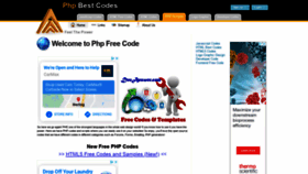 What Phpfreecode.com website looked like in 2021 (3 years ago)