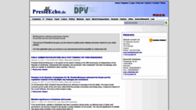 What Presseecho.de website looked like in 2021 (3 years ago)