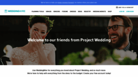 What Projectwedding.com website looked like in 2021 (3 years ago)