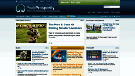 What Peakprosperity.com website looked like in 2021 (3 years ago)