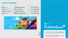 What Problemsums.koobits.com website looked like in 2021 (3 years ago)