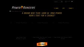 What Powerrangers.com website looked like in 2021 (3 years ago)